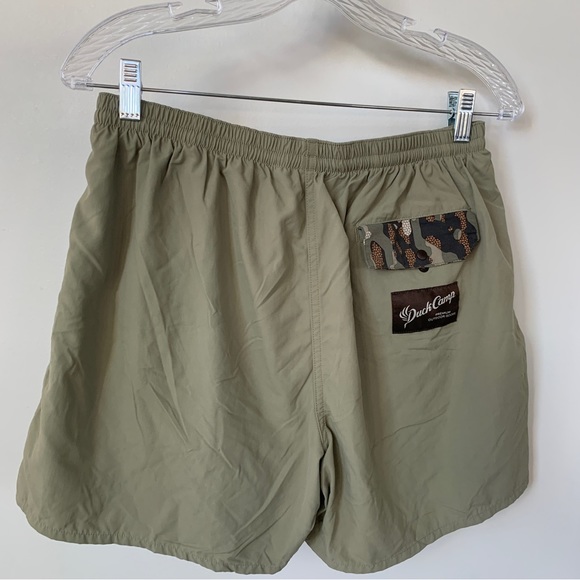Duck Camp Green Swim Shorts Size M - Picture 2 of 7